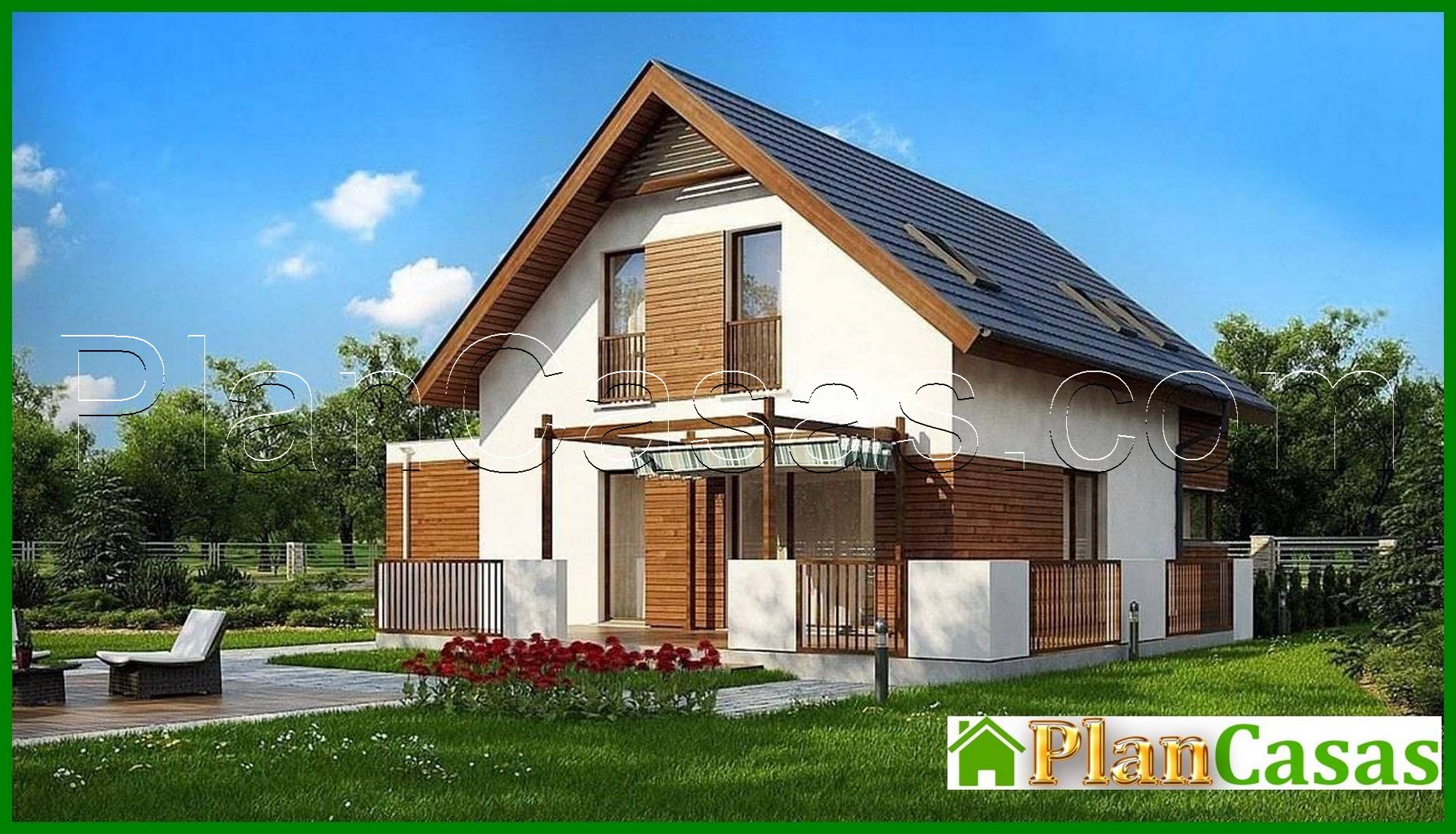 Visualization gallery - The project of a classic two-story cottage with a garage for two cars with an area of ​​more than 150 m²