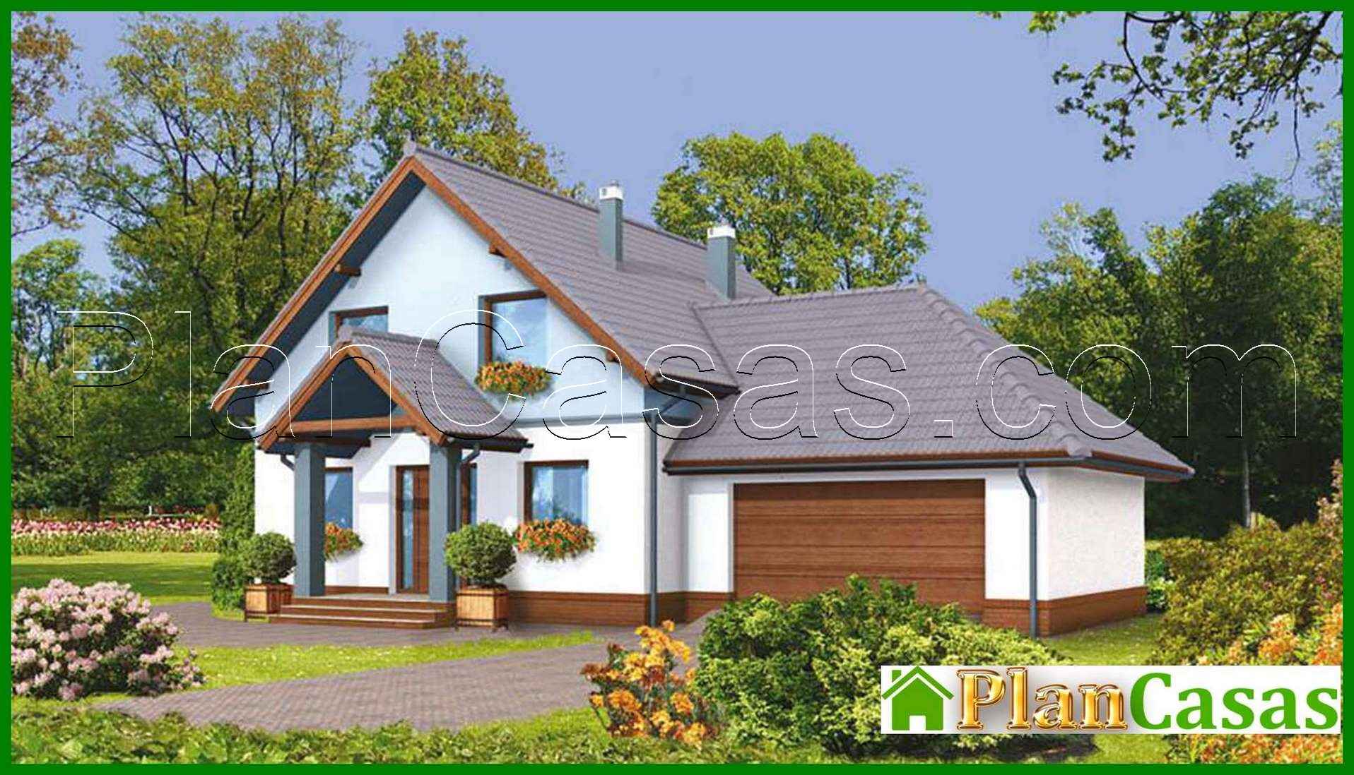 Beautiful house with a garage house plan