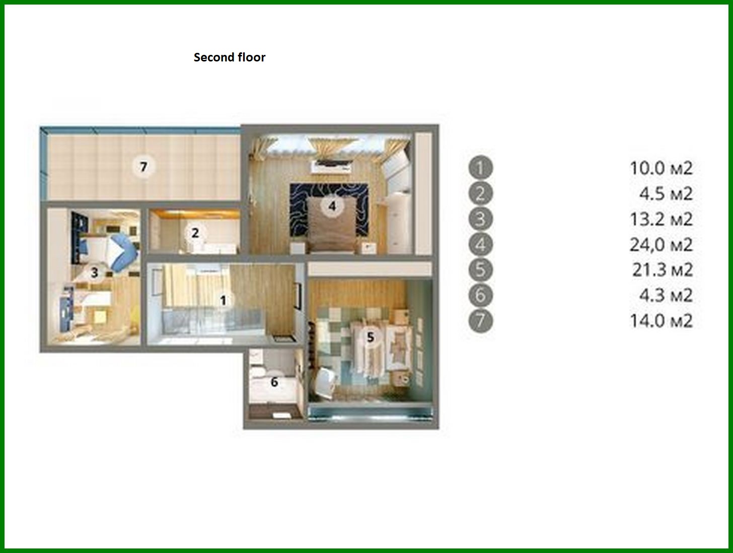 Visualization gallery - Plan of a modern residential building filled with light