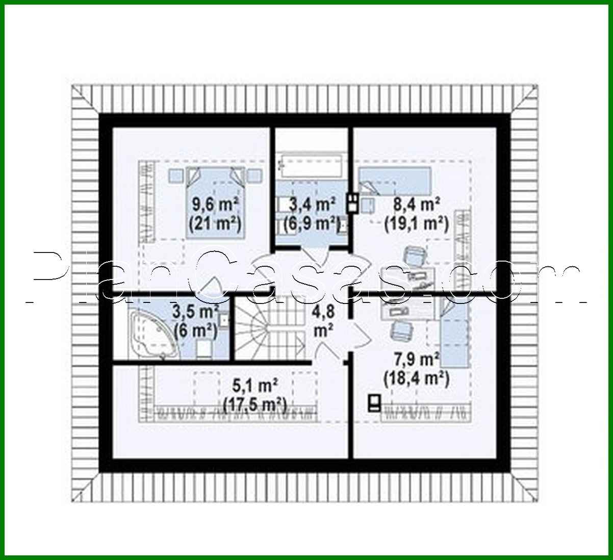 Visualization gallery - The classic project of a country house 10 to 12