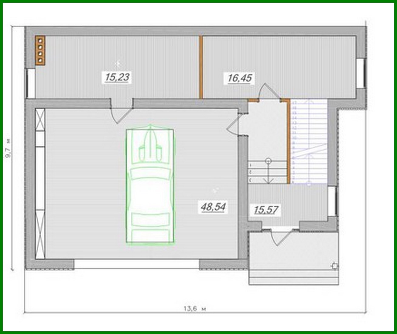 Visualization gallery - Project of a classic two-story mansion for a sloping plot