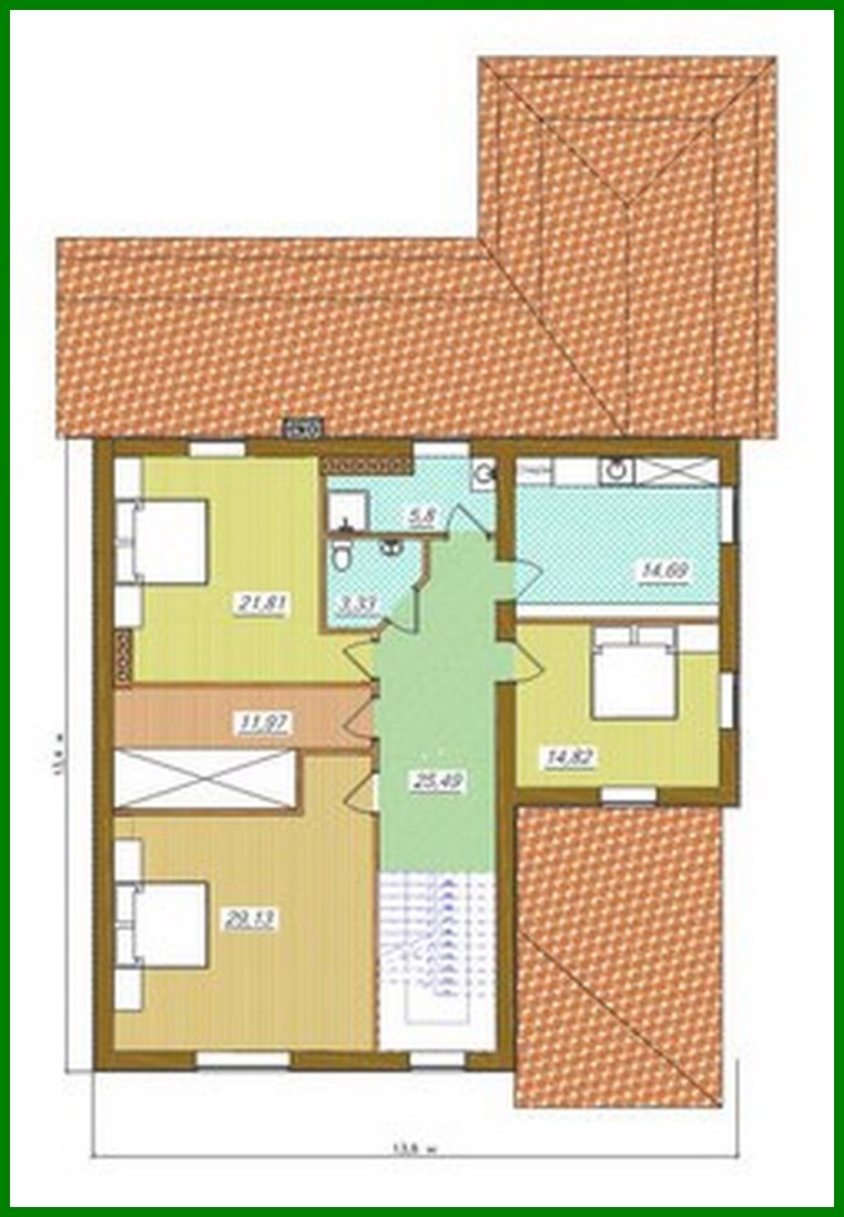 Visualization gallery - Project of a classic two-story mansion for a sloping plot