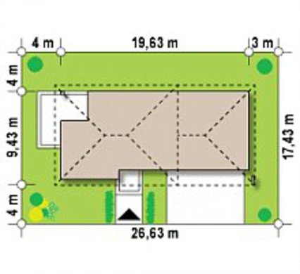 Visualization gallery - Modern two-story cottage with a garage in the annex