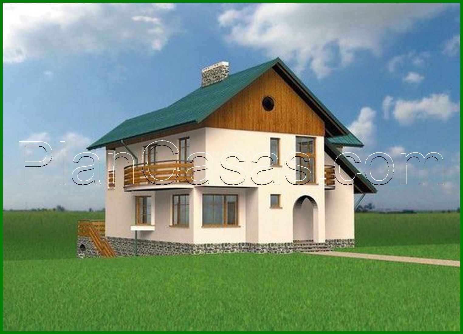 Visualization gallery - An interesting cottage project for an uneven plot