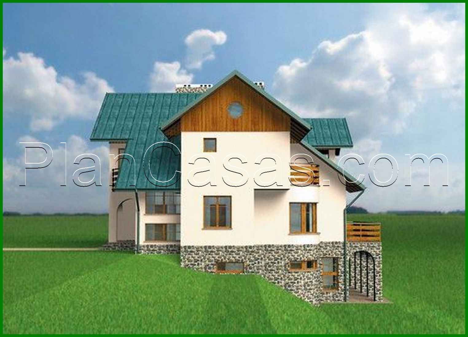 Visualization gallery - An interesting cottage project for an uneven plot