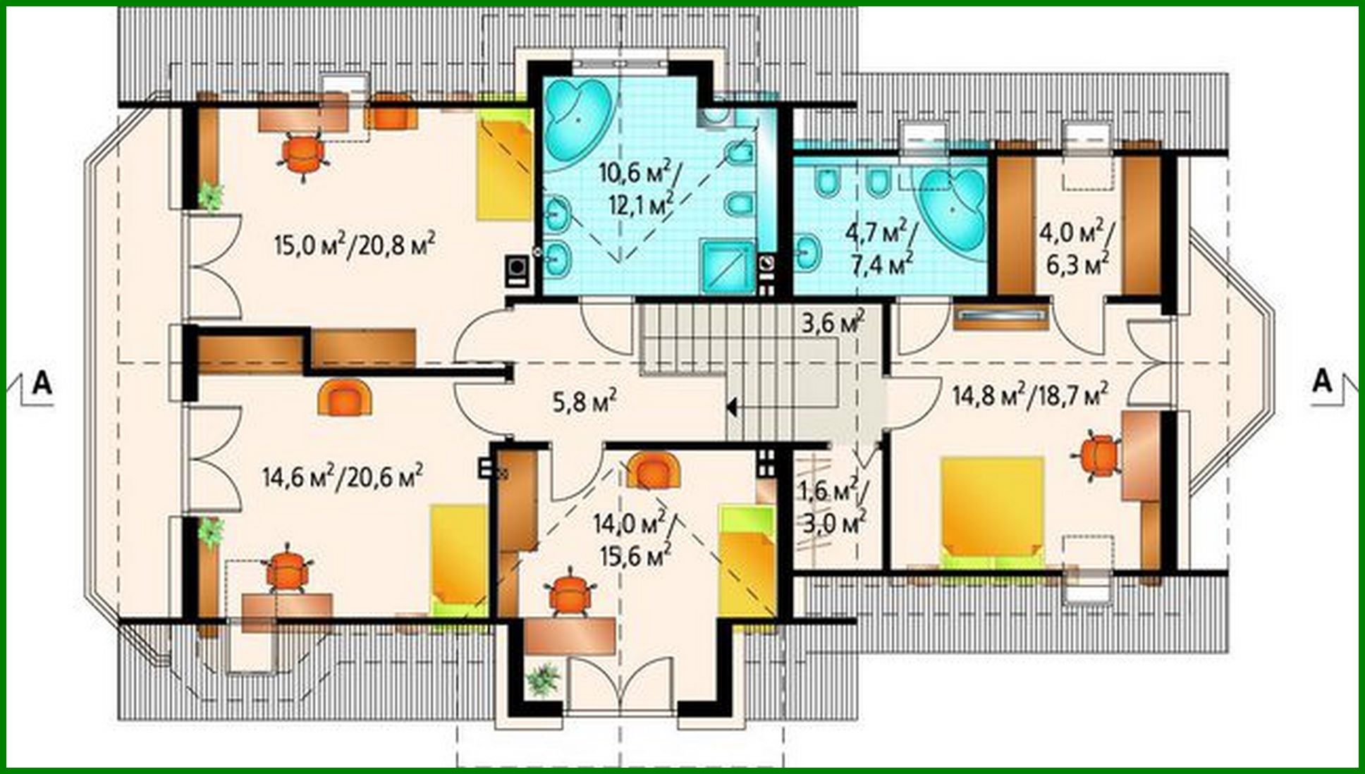 Visualization gallery - Project of an elegant country house of increased comfort