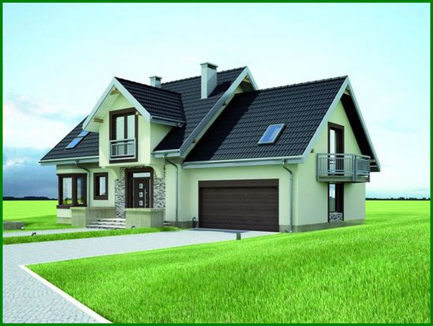 Visualization gallery - Project of an elegant country house of increased comfort