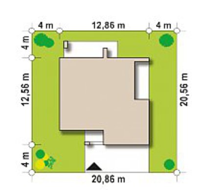 Visualization gallery - Attractive two-story house project with 1 car garage