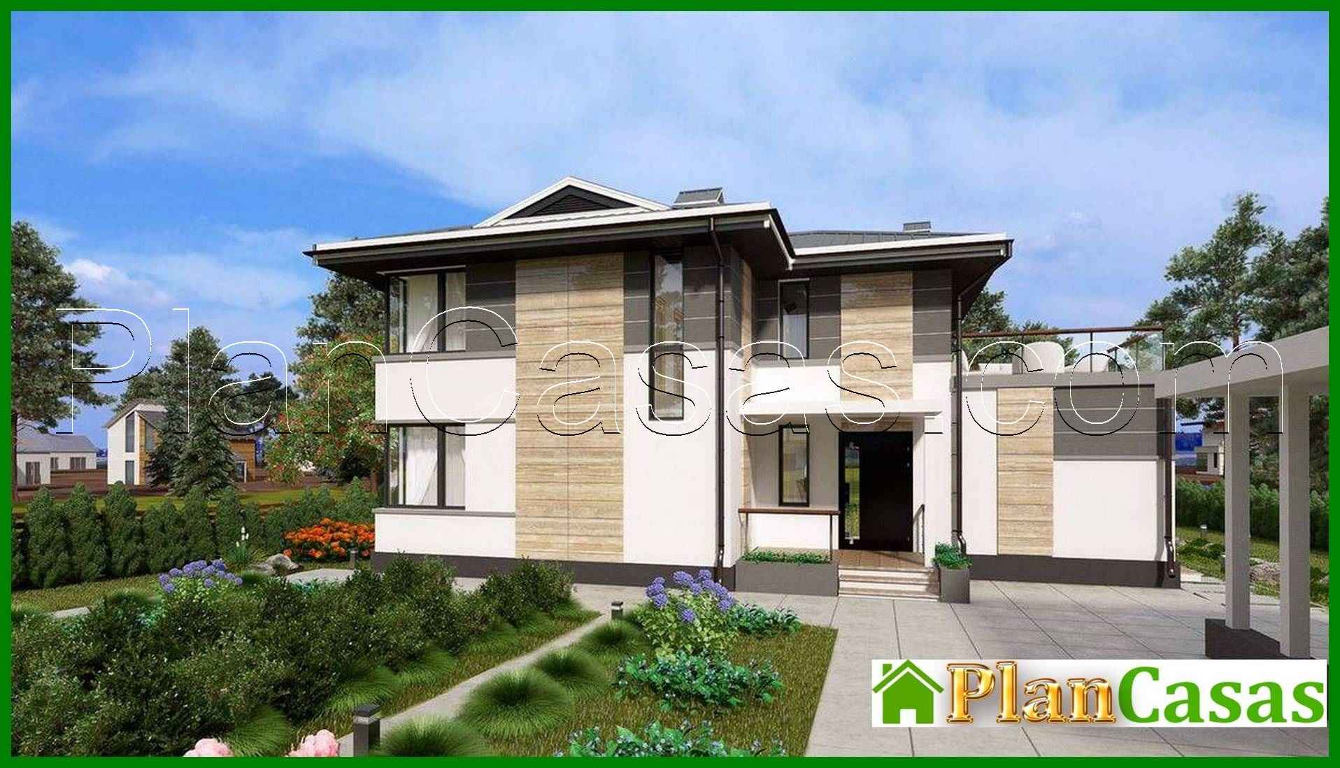 Visualization gallery - Luxury two-story cottage with a sauna and a relaxation room