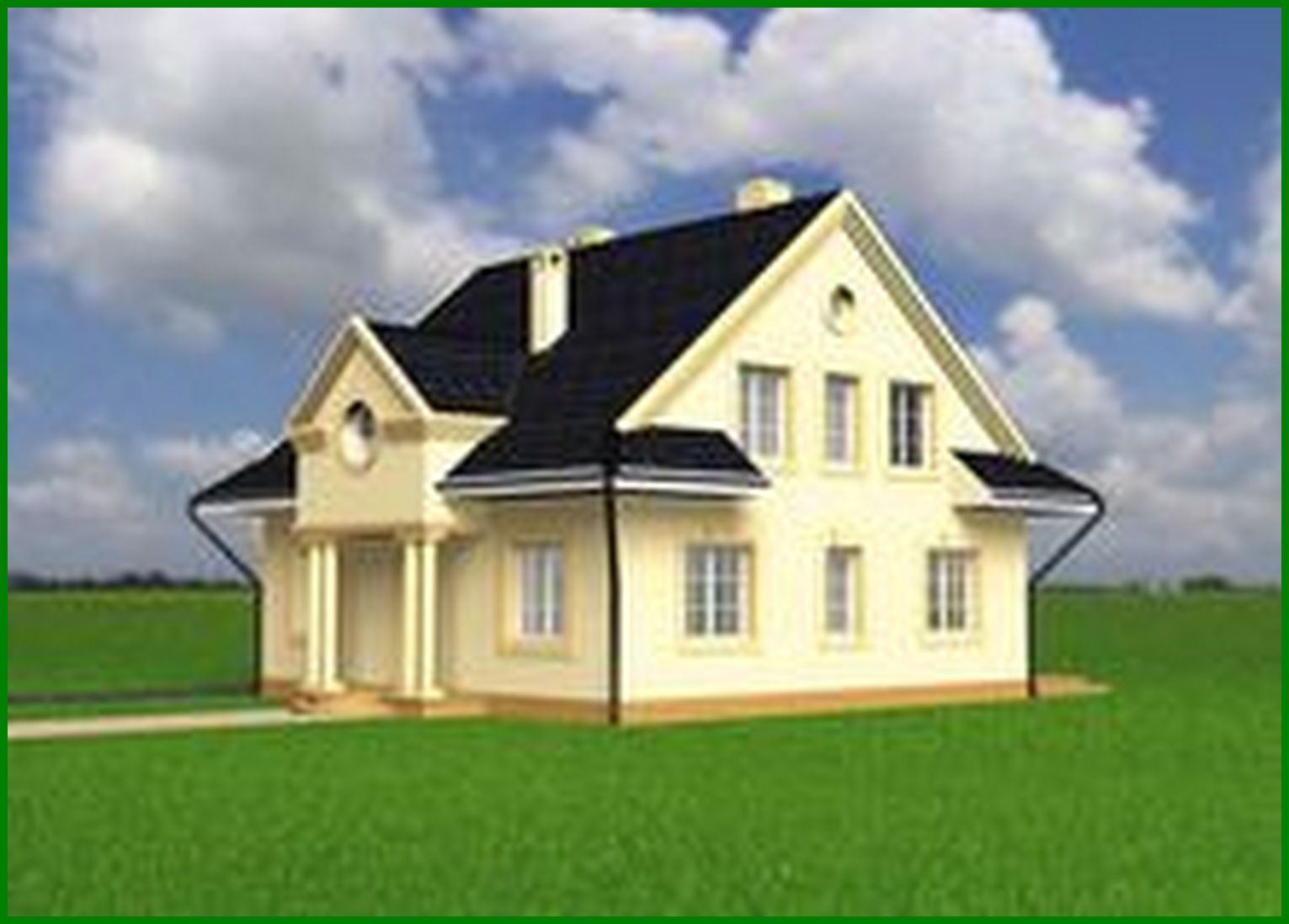 Visualization gallery - Comfortable mansion with a spacious terrace on the second floor