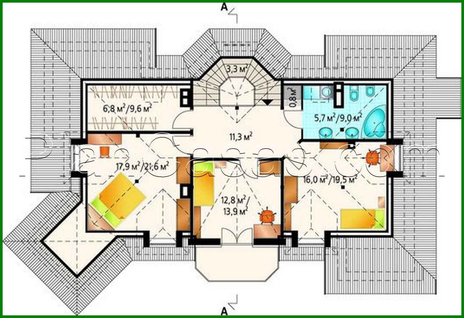 Visualization gallery - Unusual beautiful house with a spacious guest area