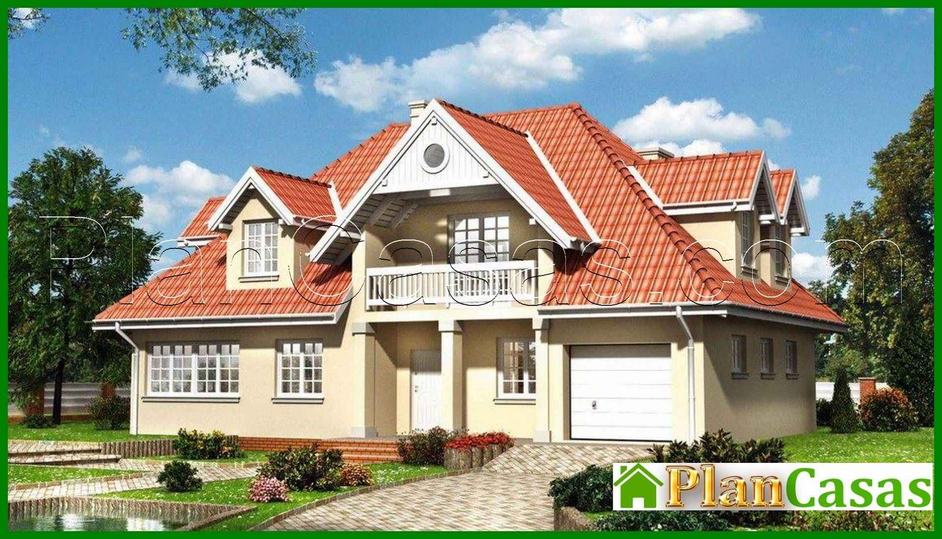 Chic country estate with spacious rooms house plan