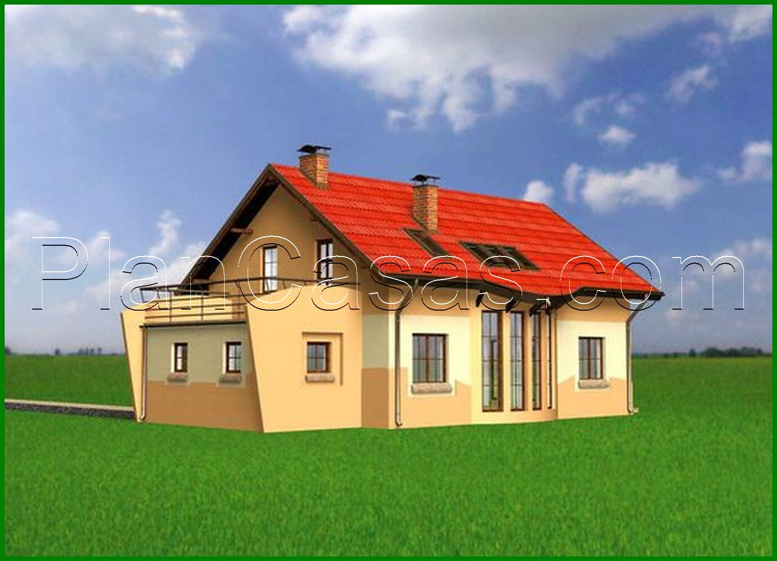 Visualization gallery - The project for the construction of a cozy attic house 170 m²