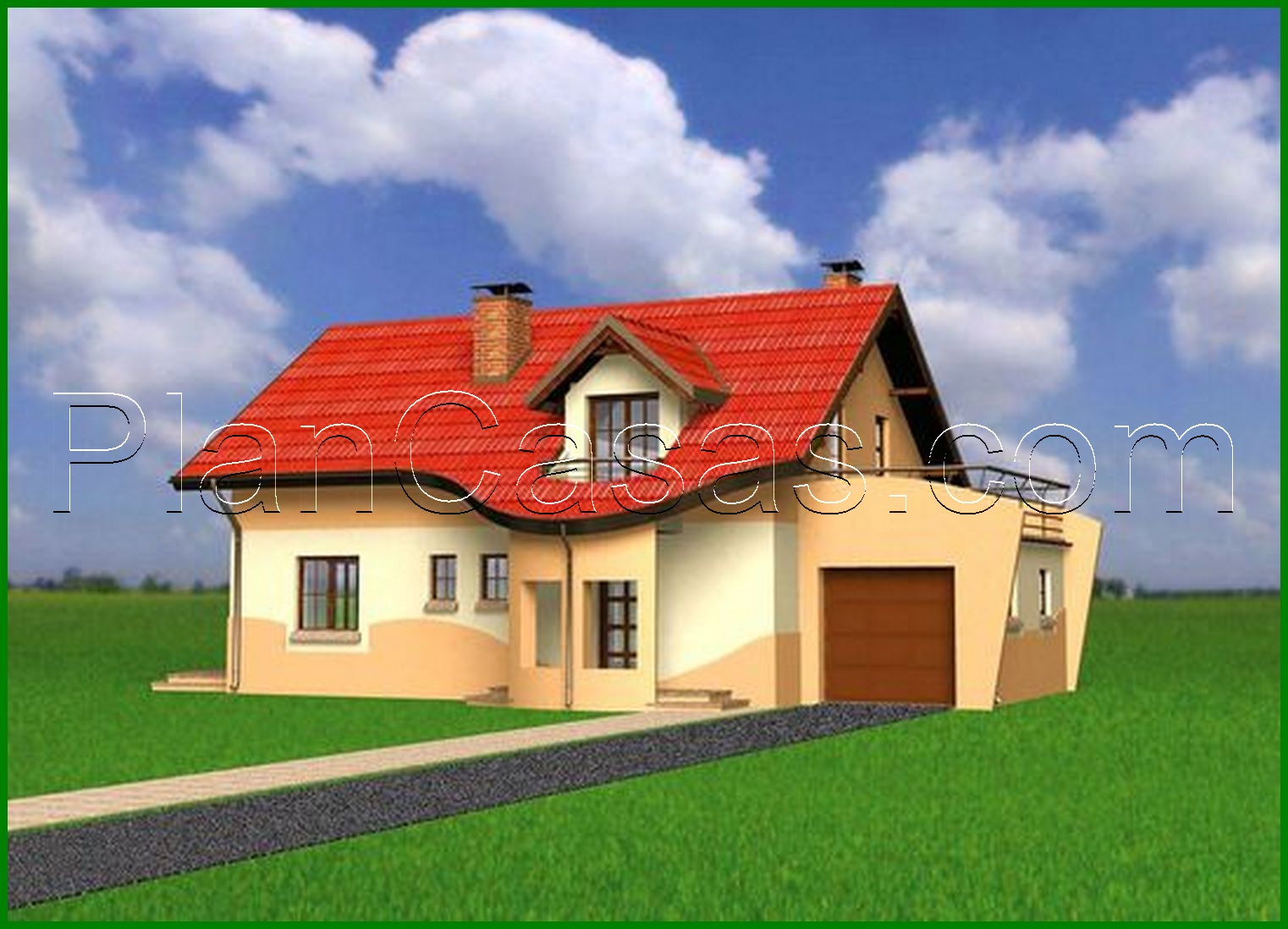 Visualization gallery - The project for the construction of a cozy attic house 170 m²