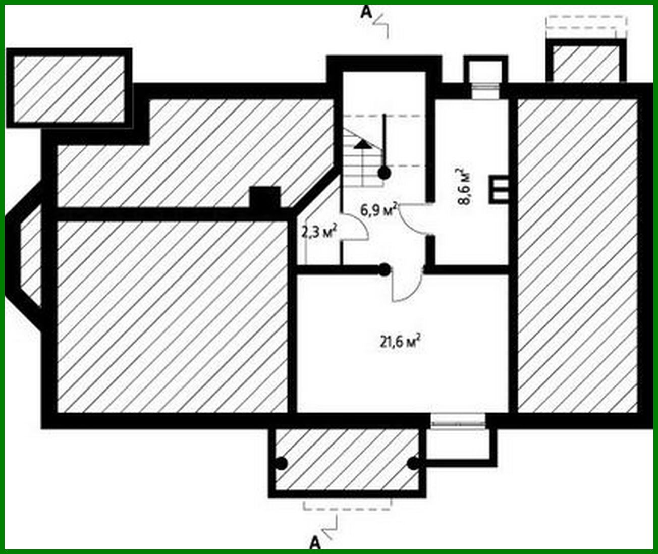 Visualization gallery - Stylish two-story building with six private rooms