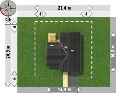 Visualization gallery - One-story mansion with large living area