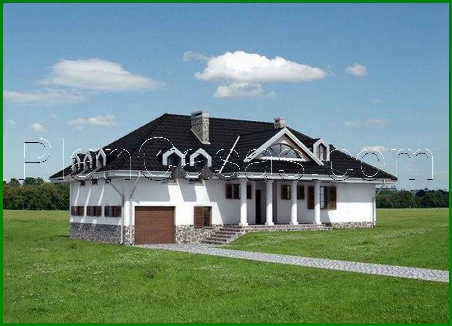 Visualization gallery - Original cottage with an attic and comfortable rooms