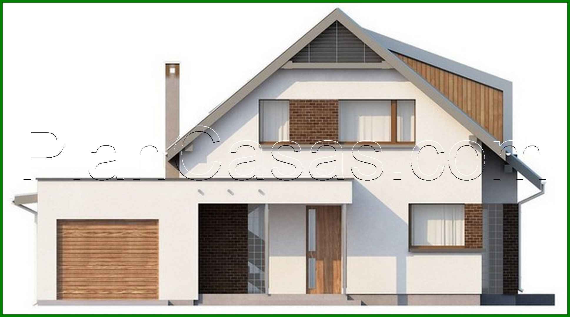 Visualization gallery - The project of the original cottage with an attic