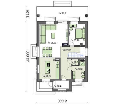 Visualization gallery - Light two-story residential building