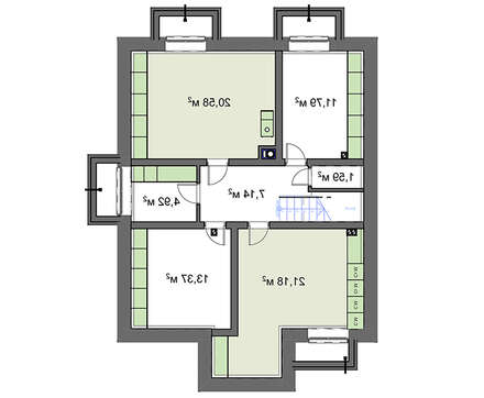 Visualization gallery - Light two-story residential building